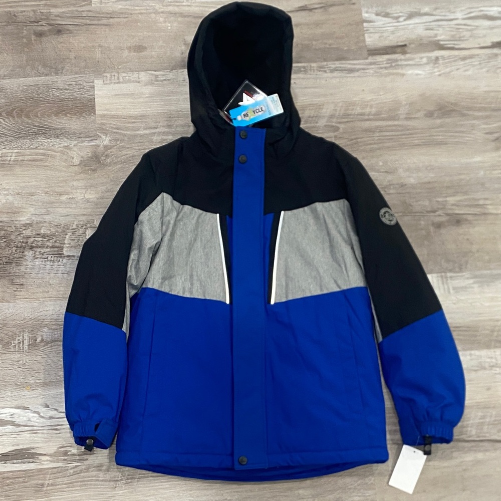 ZeroXposur Kids Black and Blue Puffer Jacket
